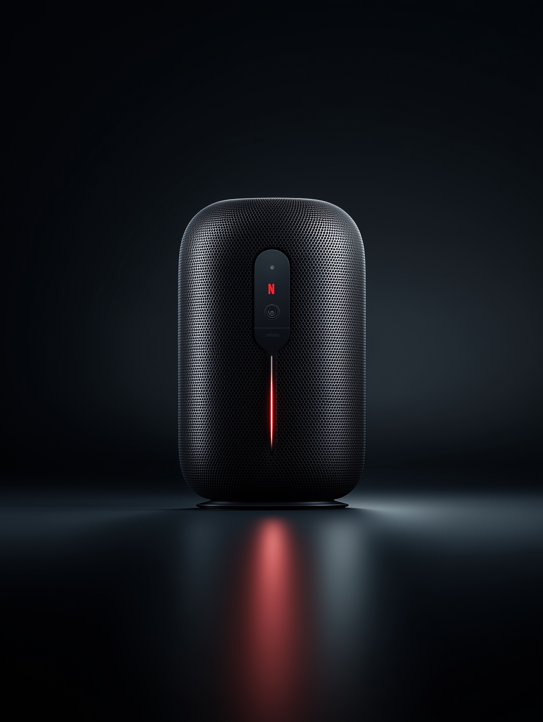 Portrait detail of the Netflix Home Entertainment speaker