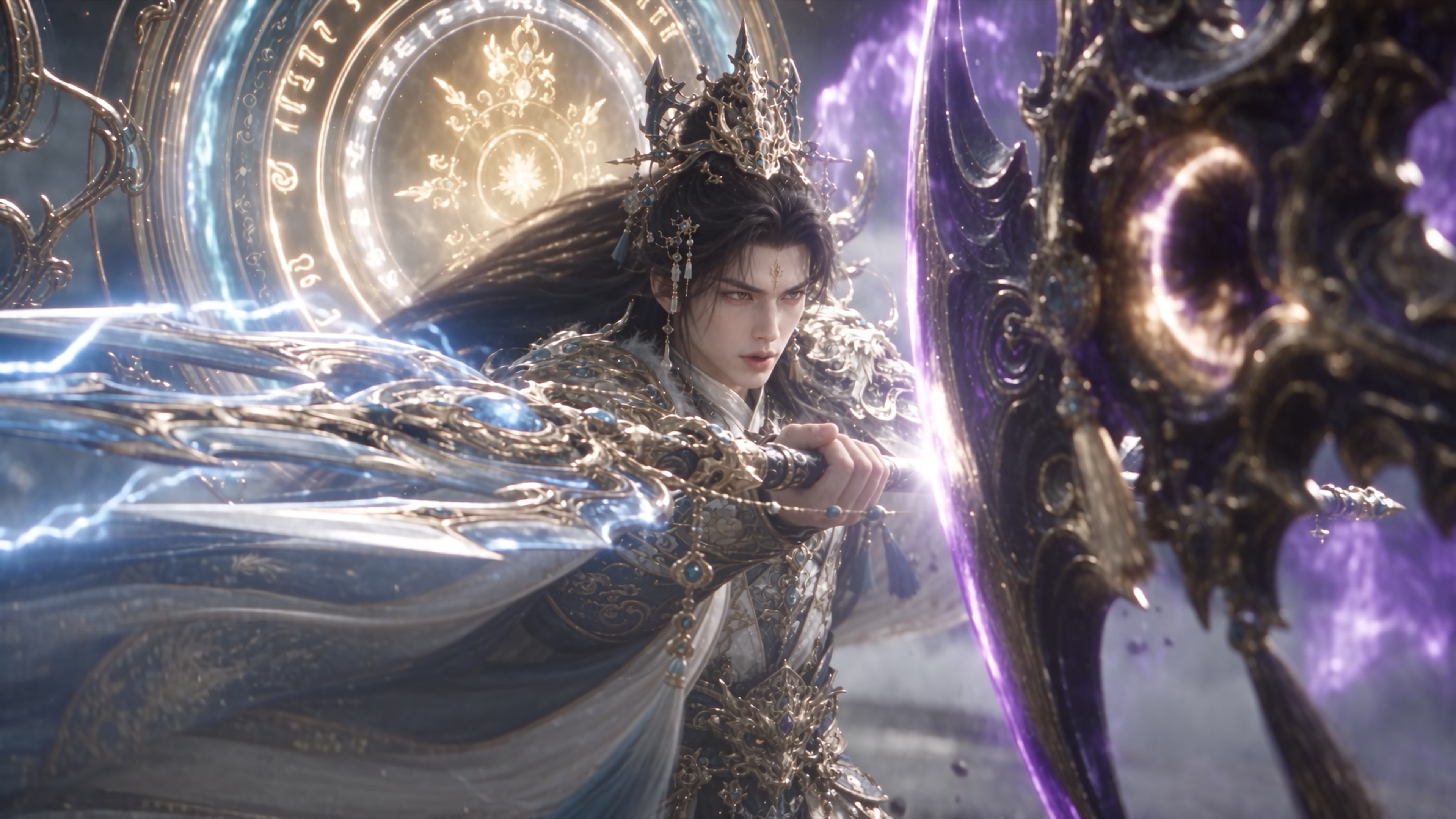 XUANTIAN JIE live-action fantasy battle between an immortal sword cultivator and an invading warrior